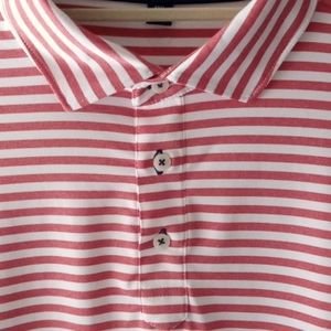 Stitch Men's Red Stripe Polo Shirt